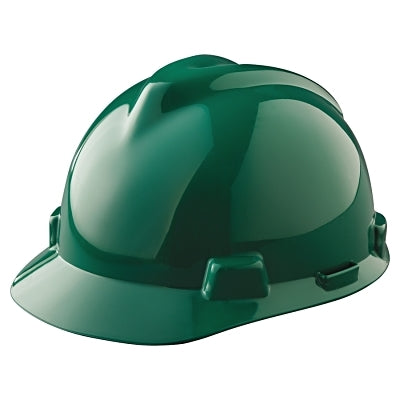 V-Gard Slotted Hard Hat Cap, Staz-On Suspension, Green