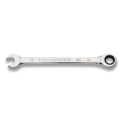 Ratcheting Combination Wrench, 13 mm, 90T, 12 point