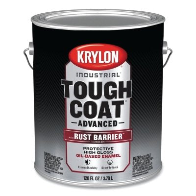 Tough Coat Advanced with Rust Barrier Technology Spray Paint, 1 gal, Equipment Yellow