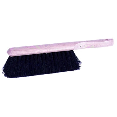 Counter Duster, 8 in Wood Block, 2-1/4 in Trim L, Black Horsehair Fill
