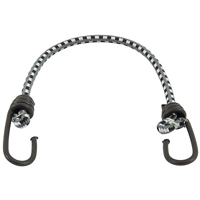 Vinyl-Coated Steel Hooks Bungee Cord, 18 in L