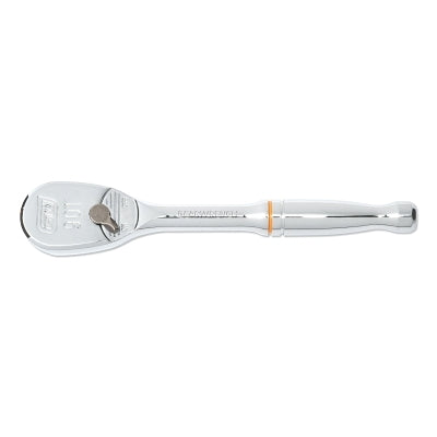90T Ratchet, Tear Drop, 1/4 in Drive, 5.13 in OAL, Alloy Steel, Full Polish Chrome, Standard Handle