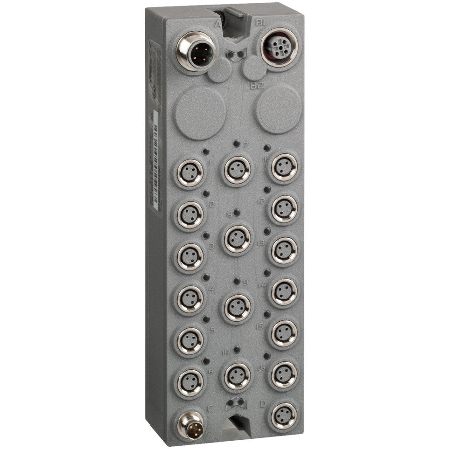 Expansion Block, Plastic, 24V dc, 16 Input/Output Number, 4.4 mA, 0.5A, Positive Input Logic, M8 Connector
