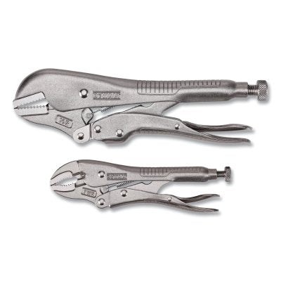 Locking Plier Set, 2-Pc, 7 WR/10R, 7 in OAL/10 in OAL