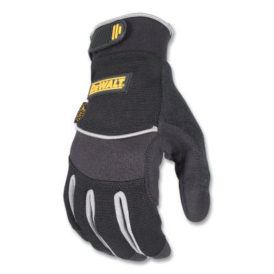 All-Purpose Synthetic Performance Gloves, Synthetic Leather, Medium, Black/Gray
