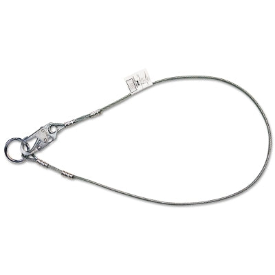 Cable Anchorage Connector, 400 lb Load Capacity, 6 ft, Silver