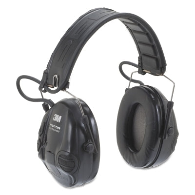 3M MT16H210F-479-SV PELTOR Tactical Sport Electronic Headset, 20 dB NRR, Black, Over-the-Head