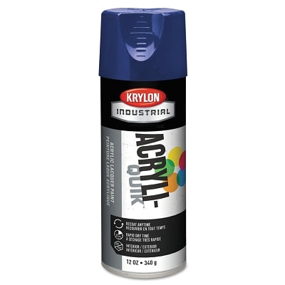 Interior/Exterior Industrial Maintenance Paint, 12 oz Aerosol Can, Regal Blue