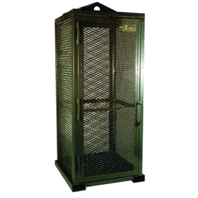 Storage Series Cylinder Cage, Locking Door, (9) Hi-Pressure Cylinders