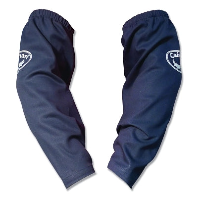 3004 Flame Resistant 9 oz Cotton Sleeves, Elastic Top with Snap-Wrist Buttons, One Size, Navy