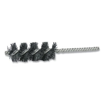 Nylox Power Tube Brush, 1 in dia, 0.040/80SC Fill, 2-1/2 in Brush L