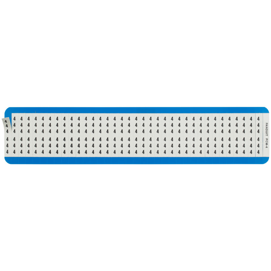 StrongHold PCM-4 Wire Marker Card, 4, Vinyl Cloth, PK25