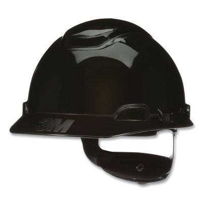 3M H-712SFR-UV SecureFit Pressure Diffusion Ratchet Suspension w/UVicator Hard Hats and Caps, Cap, Black