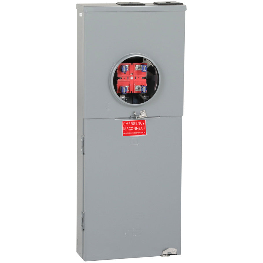 All in one, QO, combination service entrance, ringless socket, 200A, surface, 24 spaces, 42 circuits, 22kA SCCR