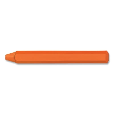 Scan-It Plus Fluorescent Crayon, Hard, 1/2 in dia, 4.75 in L, Orange