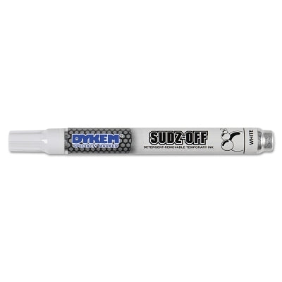 SUDZ OFF Detergent Removable Temporary Marker, White, Medium, Bullet