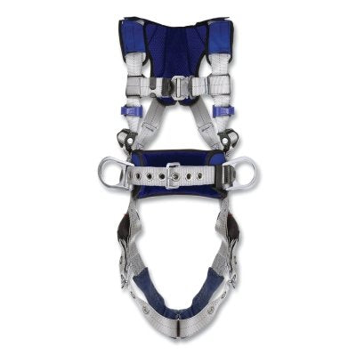3M 1401175 ExoFit X100 Comfort Iron Work Construction Positioning Safety Harness, Back/Hip D-Rings, Med, QC/Tongue Buckle