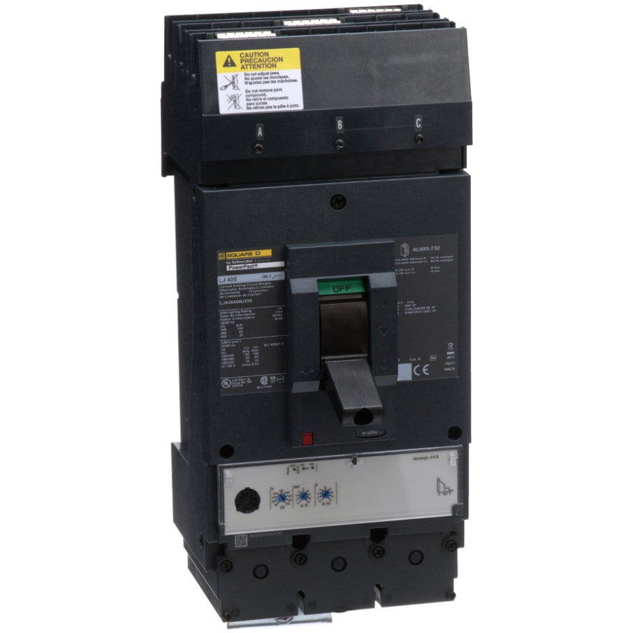Molded Case Circuit Breaker, 400A, 600V, Plug-In