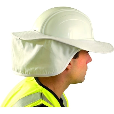 Hard Hat Shade, For Most Regular Hard Hats (Not Full Brim), One Size, White