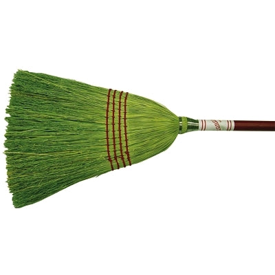 Economy Broom, 14 in Trim L Corn/Grass Bristle, 12 per carton