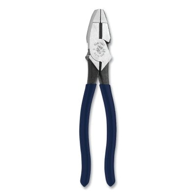 Lineman's High-Leverage Pliers, New England Nose, 8 1/2 in Length, 23/32 in Cut, Plastic-Dipped Handle