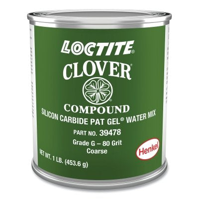 Clover Silicon Carbide Pat Gel Water Mix, 80 grit, 1 lb cap, Can, Mild Odor