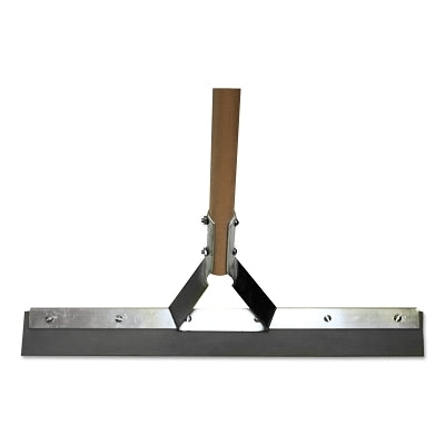 Non-Sparking Floor and Driveway Squeegee, Straight, 30 in, Black Rubber, Includes Handle