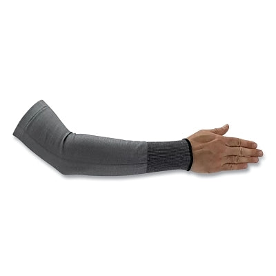 Steel RPET Sleeve, 16 in L, Elastic, Grey