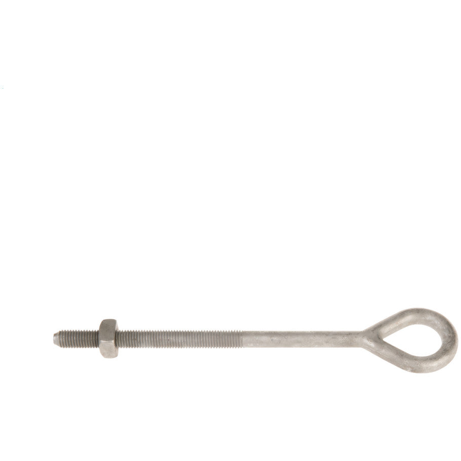 5/8 in. (Shank) Drop-Forged Steel Ovaleye Bolt, Length Under Eye 8 in., Thread Length 4 in.