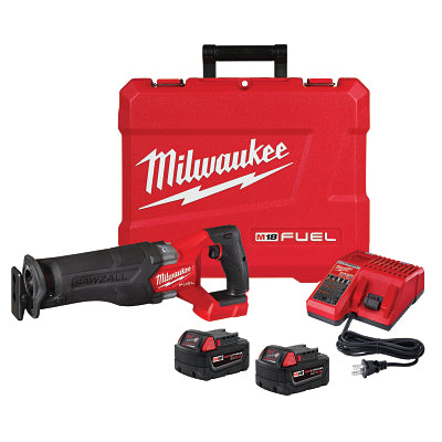 M18 FUEL SAWZALL Cordless Reciprocating Saw, 18 V, M18 REDLITHIUM XC5.0, 1-1/4 in Stroke Length, Kit with 2 Battery Packs