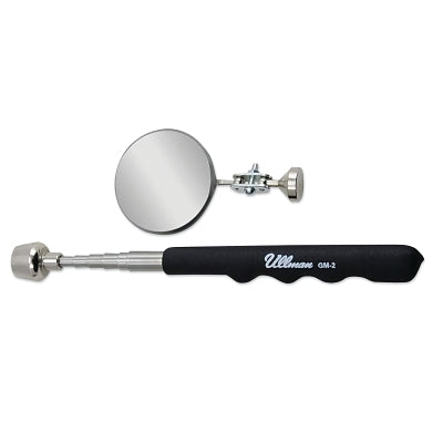 Dual MegaMag Telescoping Magnetic Pick-Up Tool/Inspection Mirror, 16 lb Load, 8-3/4 in to 34-1/4 in Length