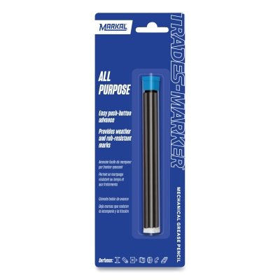 TRADES-MARKER Mechanical Grease Pencil Refill, 3 mm Tip, Black