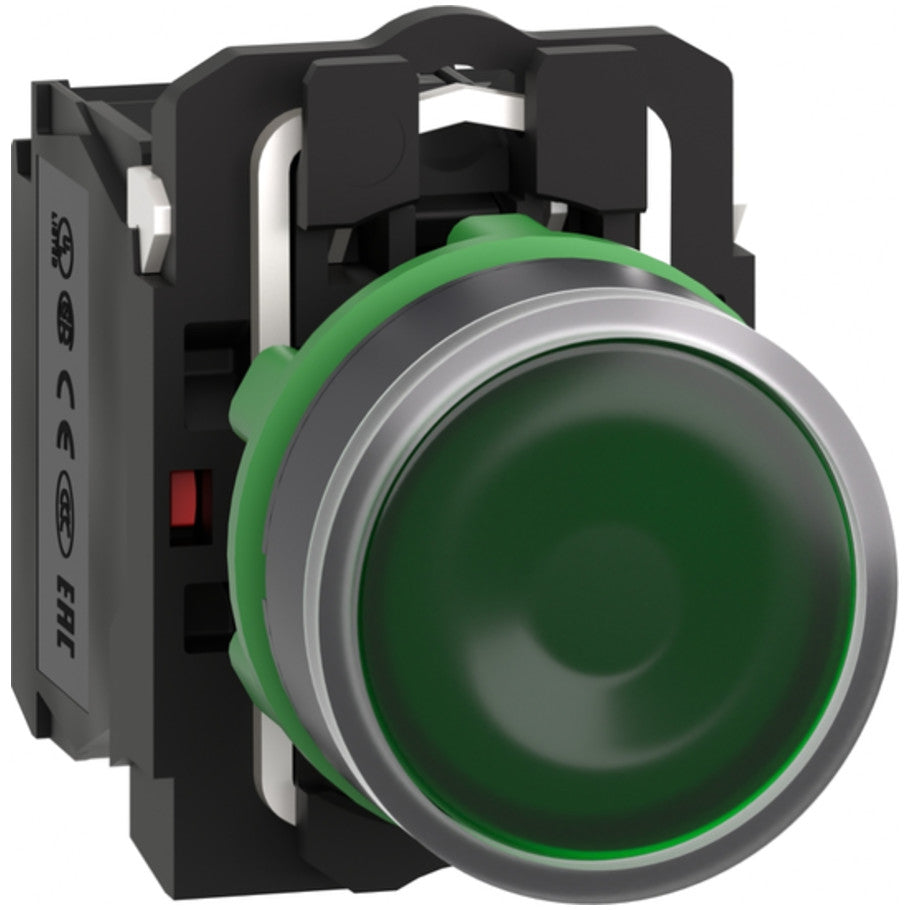 Momentary XB5 Green 24 Vac/Vdc Illuminated PushButtons