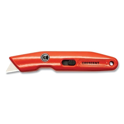 Fixed Blade Utility Knife, 6.4 in L, Fixed Blade, Aluminum, Orange
