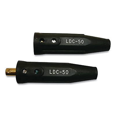 International DINSE Type Cable Connector, Complete Unit, 4 thru 1/0, Single Oval thru Point, 250 Amp