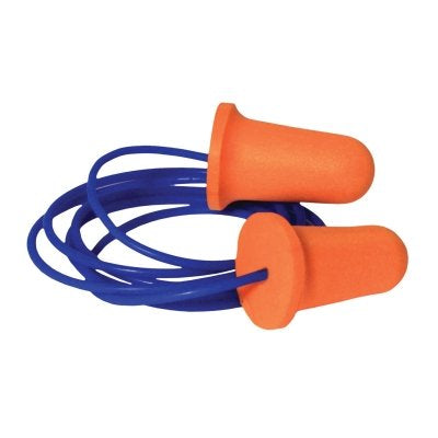 Deviator 33 Disposable Foam Earplug, Polyurethane Foam, Orange, Corded