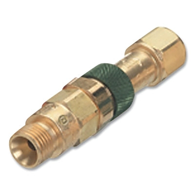 Quick Connect, Torch-to-Hose w/Reverse Flow Check Valve, Brass, QDB200 (M) Plug/QDB201 (F) Socket, Fuel Gas