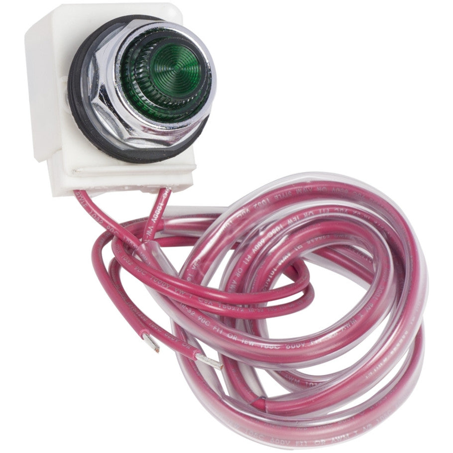 Pilot light kit Type S, LED, green, Type 1-3R-12, NEMA size 00-7, 120V 60Hz
