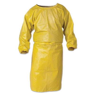 A70 Chemical Spray Protection Smocks, 44 in, Yellow