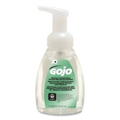 Green Certified Foam Hand Cleaner, 7.5 fl oz, Pump Bottle
