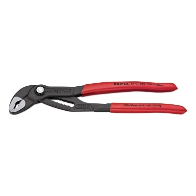 Cobra Water Pump Pliers, 10 in OAL, 25 Adjustments, V Jaw, Heavy-Duty Ergonomic Handle, Clamshell Pack