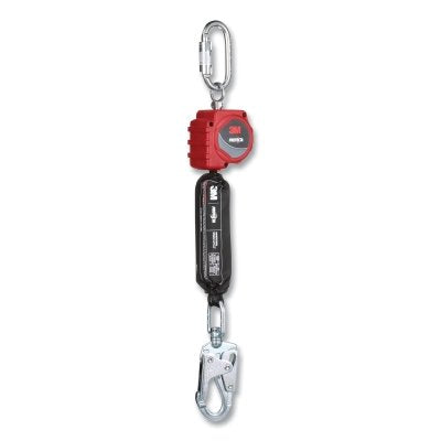 3M 3100507 PROTECTA Personal Self Retracting Lifeline, 6 ft, Web ,Carabiner Top Connector, Swivel Snap Hook, 310 lb, Single Leg