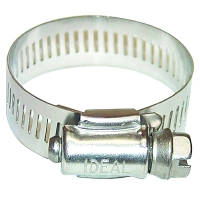 64 Series Worm Drive Clamp, 1-1/8 in Hose ID, 3/4 in to 1-3/4 in dia, Stainless Steel 201/301