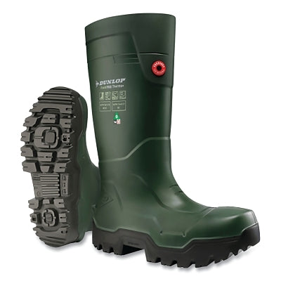 FieldPRO Thermo+ Rubber Boots, Size 9, Green