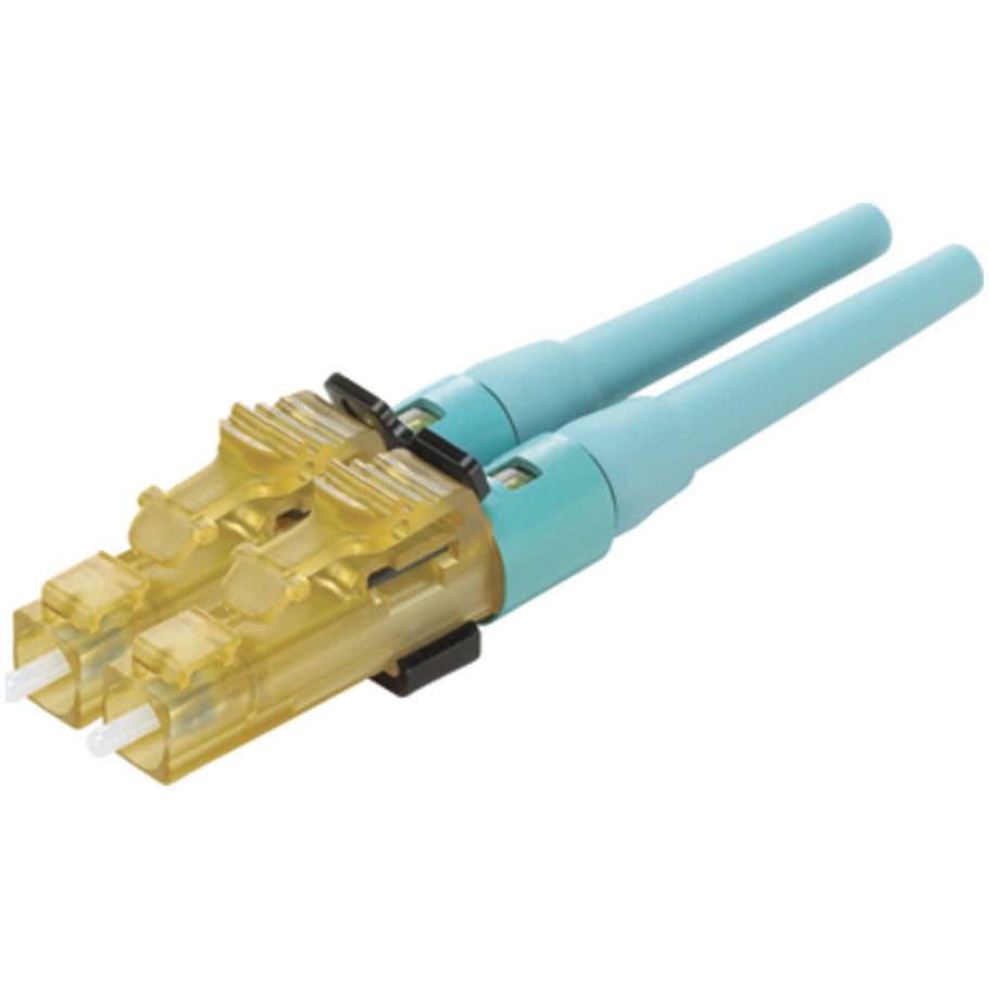 OptiCam LC Duplex Connector, OM3/OM4/OM5, Aqua
