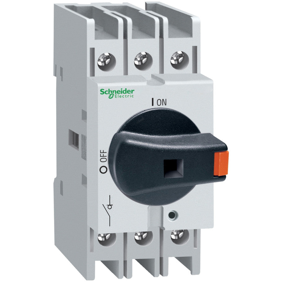 TeSys Vario LS Disconnect Switch, Din Rail Mount, 32 A, Black Handle, 3 P, 3 No, 36mm Wide, 600 V
