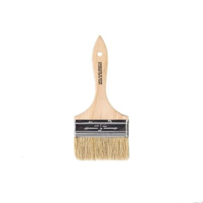 Acme Chip Paint Brushes, 4 in W, China bristle, wood handle