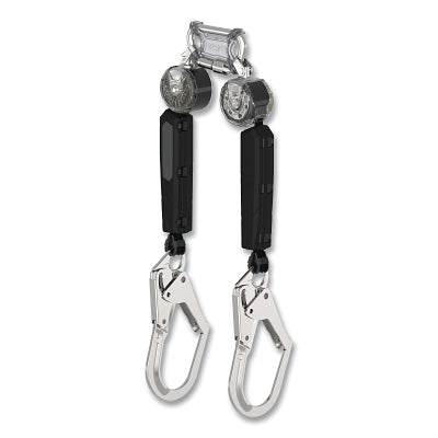 V-TEC Personal Fall Limiter, Twin Leg, 6 ft, 400 lb Load Cap, 36CL Top Connector, TLALTAK Bottom Connector