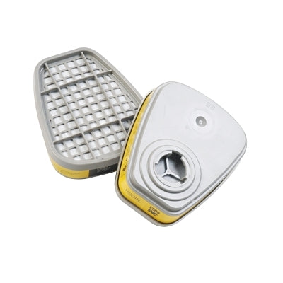 3M 6003 6000 Series Gas /Vapor Cartridges, Acid Gases/Organic Vapor, Yellow