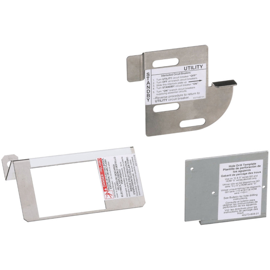 Homeline Cover Generator and QOM2 Frame Size Main Breaker Interlock Kit